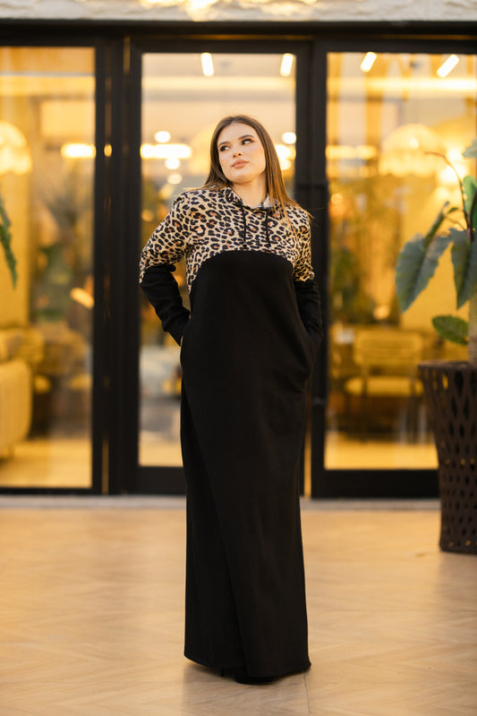 Robe Dina - Capuche tigré