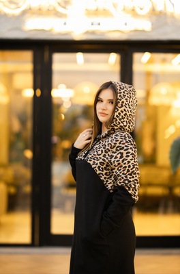 Robe Dina - Capuche tigré